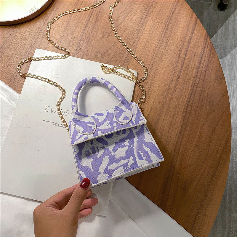 Women Bag Candy Color Fashion Mini Women Handbag - Purple