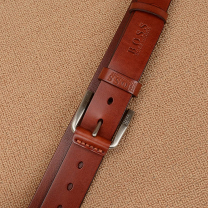 First Layer Cowhide Business Casual Men's Pin Buckle Belt