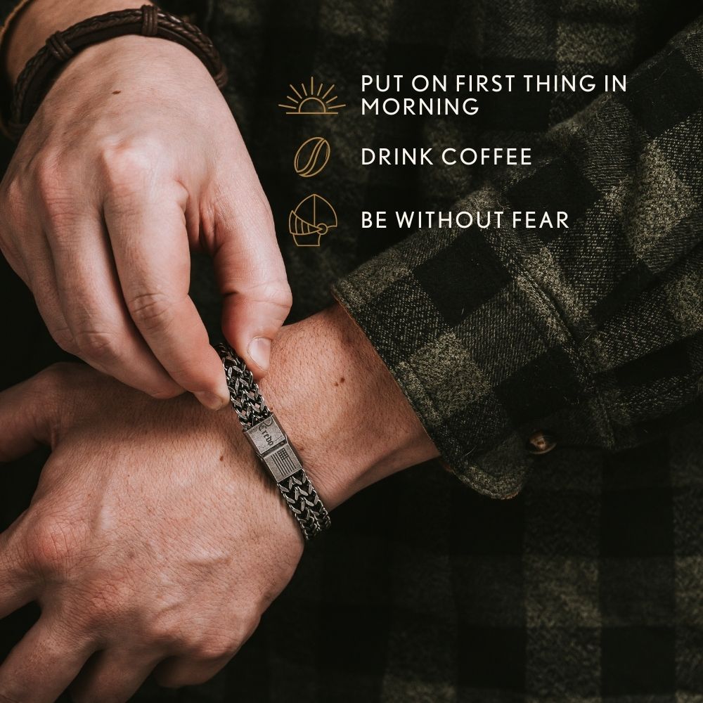 Deal 33% Off- Knight's Creed BELIEVE Credo Bracelet: Helps Pair Veterans with Service or Shelter Dogs