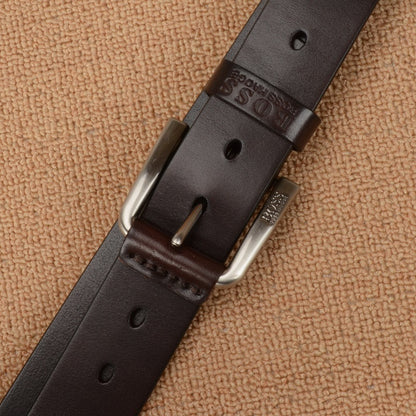 First Layer Cowhide Business Casual Men's Pin Buckle Belt